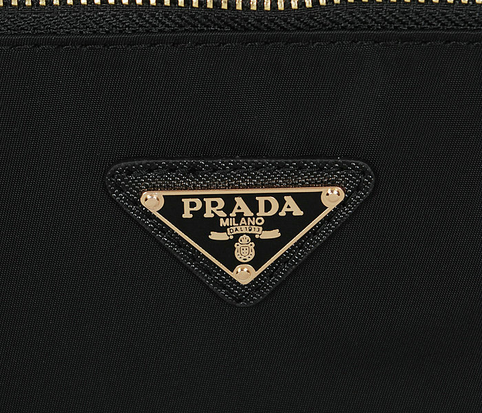 2014 Prada fabric shoulder bag BL1564 black - Click Image to Close